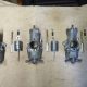 Three Amal 626 carburettors